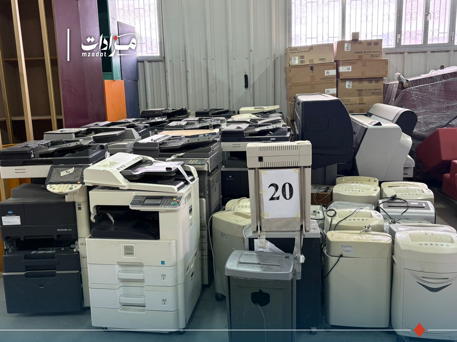 20-Document copiers + map plotters + paper cutters