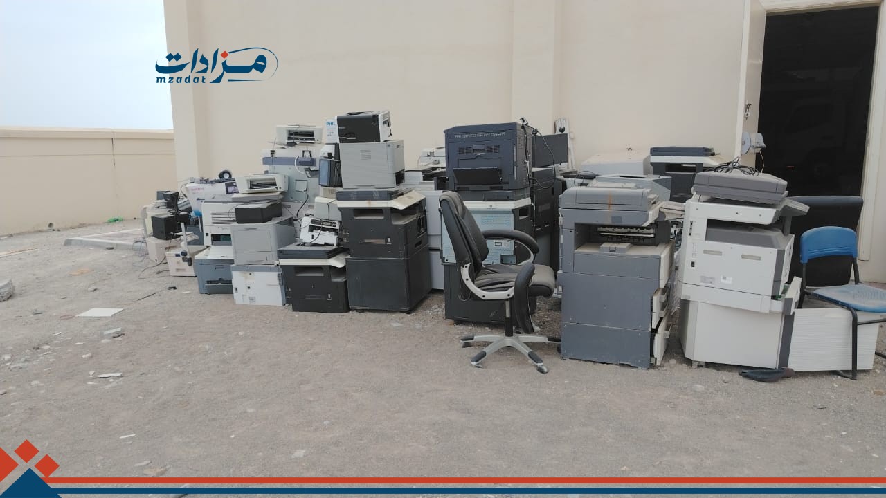 2- Used electronics and student desks – Qurayyat warehouses